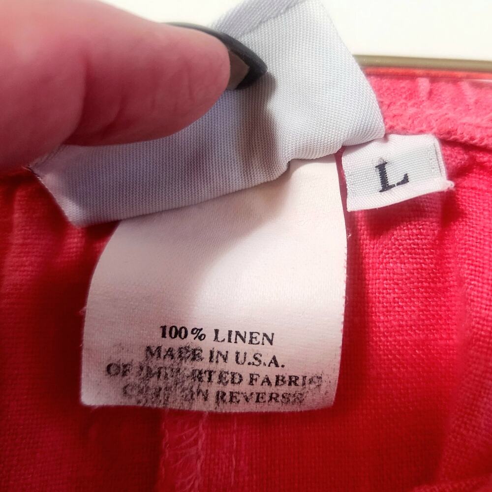 Hot Cotton by Marc Ware Skirt 100% Linen Womens LG comfy vacation office coastal - Picture 4 of 6